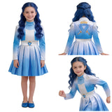 Cosplay Costume Evie Descendants: Wicked Wonderland(2026) Film Cosplay Robe Bleue Adulte & Enfant
