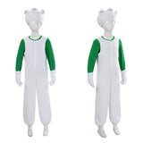 Cosplay Costume Luigi The Super Mario Galaxy Movie(2026) Film Cosplay Tenue Blanche et Verte Enfant