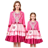 Cosplay Costume Pink Descendants: Wicked Wonderland(2026) Film Cosplay Robe Rose Adulte & Enfant