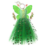 Cosplay Costume Poison Ivy Batman Film Cosplay Robe Verte Enfant