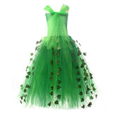 Cosplay Costume Poison Ivy Batman Film Cosplay Robe Verte Enfant