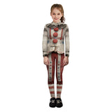 Cosplay Costume Twisty American Horror Story 13(2026) Film Cosplay Combinaison Grise Enfant