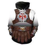 Costume He-Man Les Maîtres de l'Univers(2026) Film Sweatshirt à Capuche Marron Homme