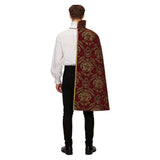 Costume Roi du Moyen Âge Cape Marron à Demi-Epaules Homme