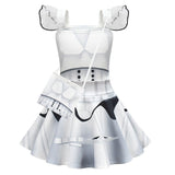 Déguisement Fille La Guerre des Étoiles Stormtrooper/Darth Vader Robe Costume d'Halloween