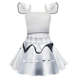 Déguisement Fille La Guerre des Étoiles Stormtrooper/Darth Vader Robe Costume d'Halloween