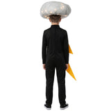 Déguisement Éclair et Nuage Combinaison Jaune et Couvre-chef Lumineux Enfant