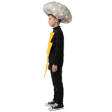 Déguisement Éclair et Nuage Combinaison Jaune et Couvre-chef Lumineux Enfant