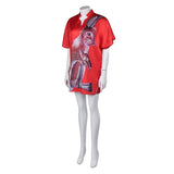 Déguisement ABBA Agnetha Faltskong 1970S T-shirt Disco Rouge Costume Vintage