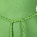 Déguisement ABBA Femme  Agnetha Faltskong 1970s Tenue Rose-vert Costume Vintage