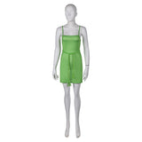 Déguisement ABBA Femme  Agnetha Faltskong 1970s Tenue Rose-vert Costume Vintage