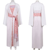 Déguisement ABBA Femme Anni-Frid Lyngstad 1970s Robe Rose et Blanche Costume Vintage
