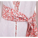 Déguisement ABBA Femme Anni-Frid Lyngstad 1970s Robe Rose et Blanche Costume Vintage