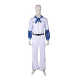 Déguisement ABBA Homme Benny Anderson 1970S Combinaison Blanche Costume Vintage