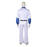 Déguisement ABBA Homme Benny Anderson 1970S Combinaison Blanche Costume Vintage