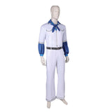 Déguisement ABBA Homme Benny Anderson 1970S Combinaison Blanche Costume Vintage