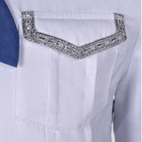 Déguisement ABBA Homme Benny Anderson 1970S Combinaison Blanche Costume Vintage