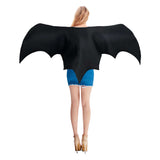 Déguisement Adulte & Enfant Bat Chauve-souris Ailes Costume Noir pour Halloween Carnaval