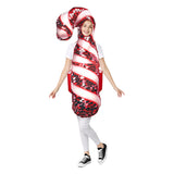 Déguisement Adulte & Enfant Bonbons Sucre d'Orge Costume Rouge et Blanc Parent-enfant pour Noël