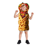 Déguisement Adulte & Enfant Burrito Costume Amusant Tenue de Scène Parent-enfant pour Carnaval