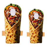 Déguisement Adulte & Enfant Burrito Costume Amusant Tenue de Scène Parent-enfant pour Carnaval