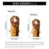 Déguisement Adulte & Enfant Burrito Costume Amusant Tenue de Scène Parent-enfant pour Carnaval