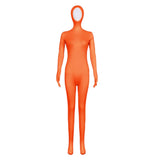 Déguisement Adulte & Enfant Combinaison Orange Révélant le Visage Costume
