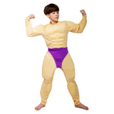 Déguisement Adulte & Enfant Homme Musclé Combinaison Costume d'Halloween