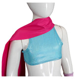 Déguisement Adulte & Enfant Zootopia 2 Gazelle Tenue Bleue avec Châle Costume d'Halloween