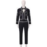 Deguisement Adulte Charro Tenue Noire Costume pour Le Jour des Morts Mexcain