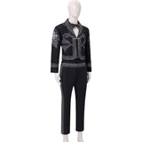 Deguisement Adulte Charro Tenue Noire Costume pour Le Jour des Morts Mexcain