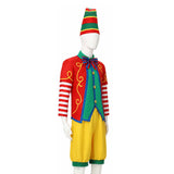 Déguisement Adulte Clown de Cirque Tenue Rouge et Verte pour Noël