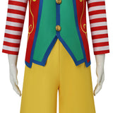 Déguisement Adulte Clown de Cirque Tenue Rouge et Verte pour Noël