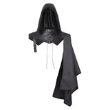 Déguisement Adulte Col Debout Médiéval Noir Châle Capuche Costume