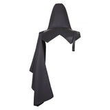Déguisement Adulte Col Debout Médiéval Noir Châle Capuche Costume