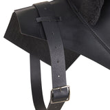 Déguisement Adulte Col Debout Médiéval Noir Châle Capuche Costume