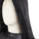 Déguisement Adulte Col Debout Médiéval Noir Châle Capuche Costume