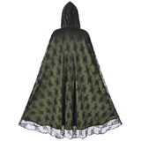 Déguisement Adulte Gothic Cape Longue à Capuche Costume Pour Halloween
