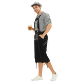 Déguisement Adulte Salopette Tenue Noire Costume pour Oktoberfest