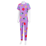Déguisement Adulte KPop Demon Hunters Huntrix Zoey Pyjama Costume Violet pour Carnaval
