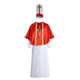 Déguisement Adulte Le Pape Tenue Rouge et Blanche Cosplay Costume