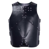 Déguisement Adulte Médiéval Gilet en Cuir Rétro Costume Halloween