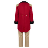 Déguisement Adulte Père Fondateur Tenues Rouge et Bleue Costume Colonial pour Halloween Carnaval