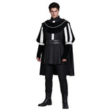 Déguisement Adulte Roi Tudor Tenue de Monarque Noire de La Renaissance Costume Élisabéthain pour Halloween