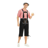 Déguisement Adulte Salopette Tenue Rouge Costume pour Oktoberfest