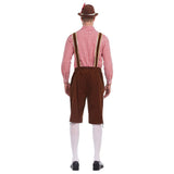 Déguisement Adulte Salopette Tenue Rouge Costume pour Oktoberfest Ver.2