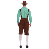 Déguisement Adulte Salopette Tenue Verte Costume pour Oktoberfest Ver.2