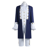 Déguisement Adulte Tenue de Comte Colonial Costume Bleu pour Halloween Carnaval