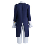 Déguisement Adulte Tenue de Comte Colonial Costume Bleu pour Halloween Carnaval