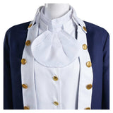 Déguisement Adulte Tenue de Comte Colonial Costume Bleu pour Halloween Carnaval